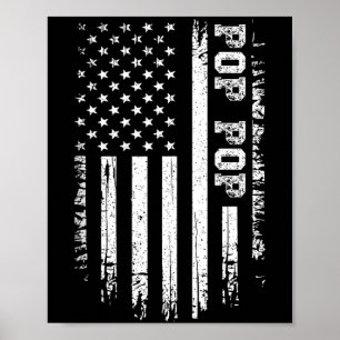 Poster Camiseta Masculina Vintage Bandeira Americana 4 de