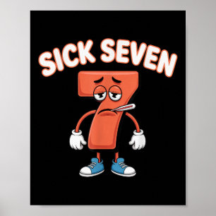 Poster Camiseta Meme Sick Seven Seis Sete Brincadeira Div