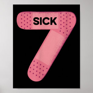 Poster Camiseta Meme Sick Seven Seis Sete Piada Engraçada