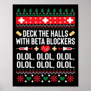 Poster Camiseta Natal Enfermeira Divertida Presente Feio