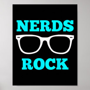 Poster Camiseta Nerds Rock Gamer Geek Divertida Camiseta 