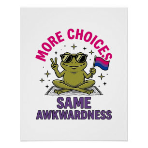 Póster Camiseta Orgulho Sapo Bi Engraçado Design_1