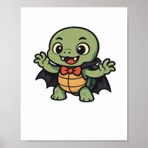 Poster Camiseta Oversized de Halloween de vampiro de tart