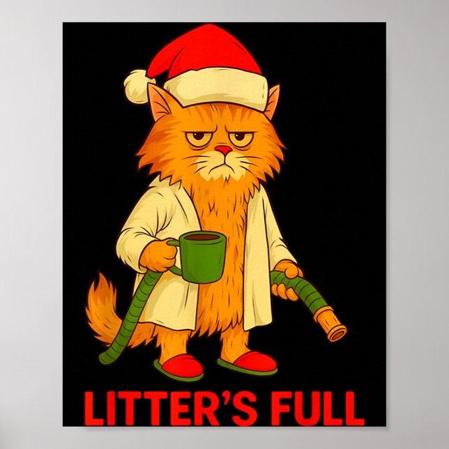 Poster Camiseta Paródia de Gato com Caixa Cheia _2  (Frente)