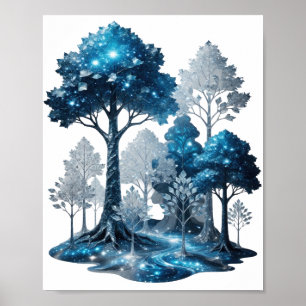 Poster Camiseta Personalizada Modern Silver BLUE ICE FORE