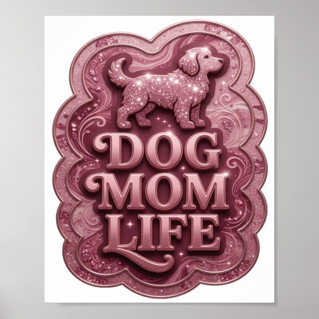 Poster Camiseta Personalizada Rosa DECLARAÇÃO VIDA DE MÃE (Frente)