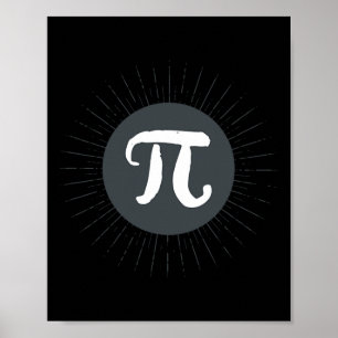 Poster Camiseta Pi Dia T Homens Professores De Matemática