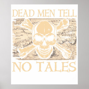 Poster Camiseta Premium Disney Pirates Skull Logo