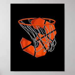Poster Camiseta Sketll de Aniversário de 3 anos para Cria