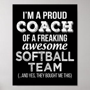 Poster Camiseta Softll Coach Piada Obrigado Apreciação