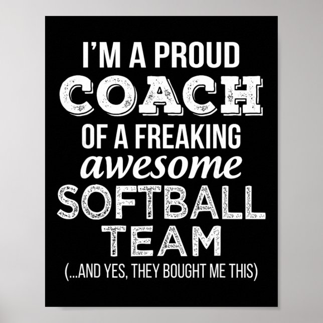 Poster Camiseta Softll Coach Piada Obrigado Apreciação  (Frente)