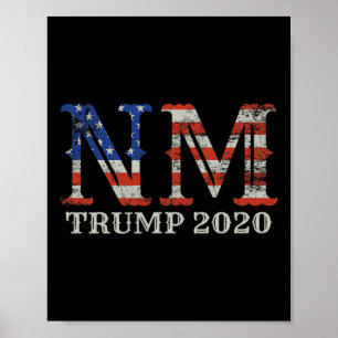 Poster Camiseta Trump Re-eleição Novo México Eleitor Orgu