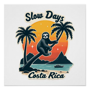 Póster Camiseta Vetorial de Viagem do Sol Poente Vintage 