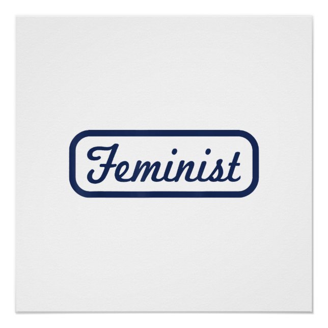Póster Camiseta Vintage Feminista Poder Feminino Presente (Frente)