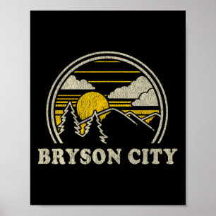 Poster Camiseta Vintage Hiki Bryson City North Carolina N