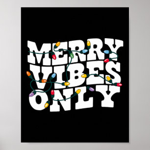 Poster Camiseta Vintage Ondulada Luzes de Natal Apenas Vi