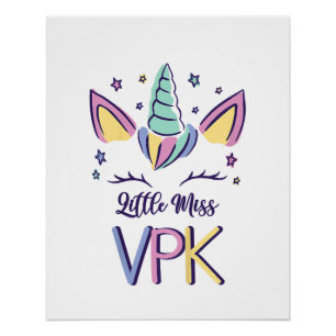 Póster Camiseta VPK Menina Primeiro Dia Pequena Senhorita