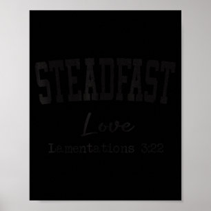 Poster Camisetas Cristãs Mulheres Homens Amor Inabalável