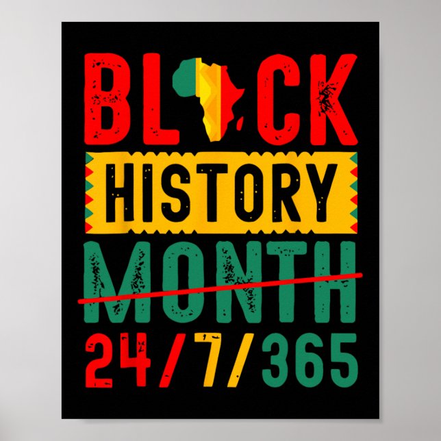 Poster Camisetas da História Negra Camisa do Mês da Histó (Frente)