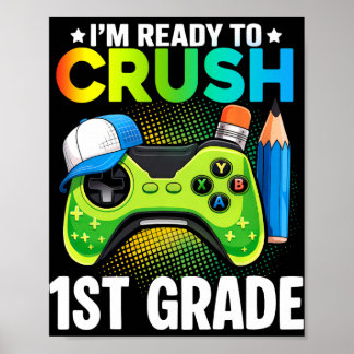 Poster Camisetas de 1ª série para meninos de videogame Ck
