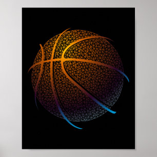 Poster Camisetas de Balling Gráfico de Basquete