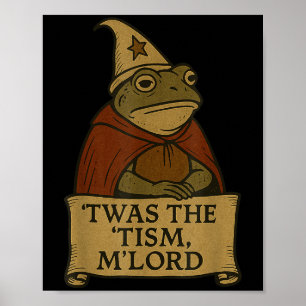 Poster Camisetas De Meme Engraçadas Foi O Senhor Do Tismo