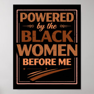Poster Camisetas do Mês da História Negra Mulheres Homens