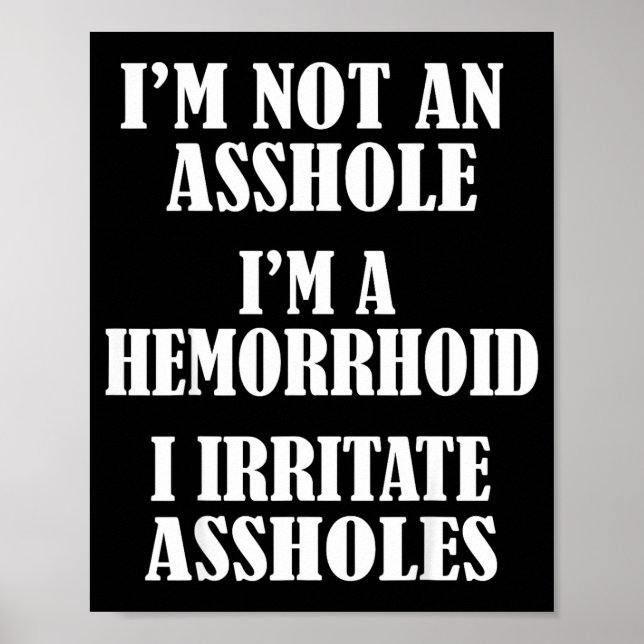 Poster Camisetas engraçadas com dizer que não sou um bura (Frente)