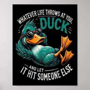 Poster Camisetas Gráficas De Pato Engraçadas Homens Mulhe