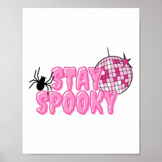 Poster Camisetas Gráficas de Queda - Partido Disco Spooky (Frente)