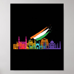 Poster Camisetas Gráfico do Dia da Independência Viagem Í