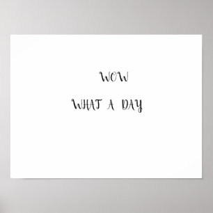 Poster camisetas para um grande dia
