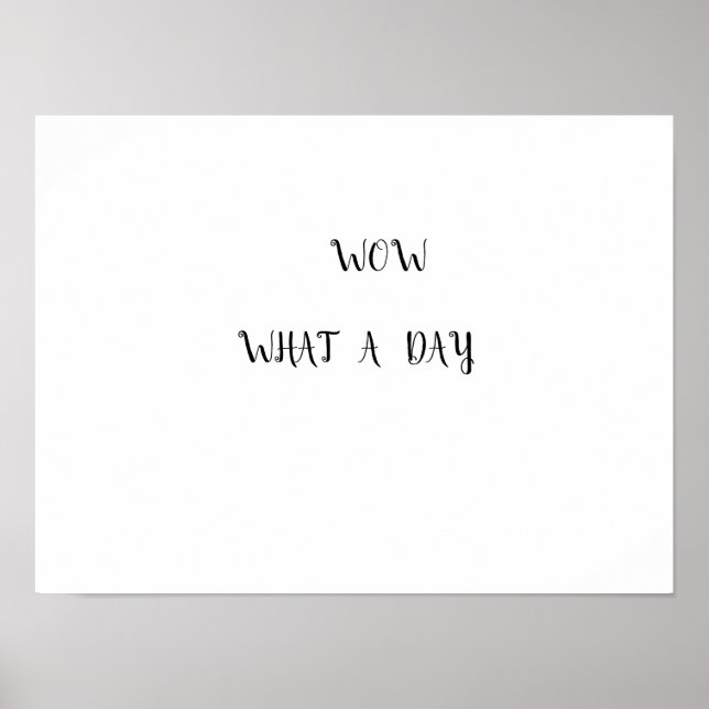 Poster camisetas para um grande dia (Frente)