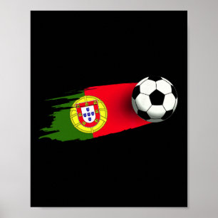 Poster Camisola da Bandeira de Portugal Equipa de Futebol
