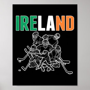 Poster Camisola de Fãs de Hóquei no Gelo da Irlanda - Apo