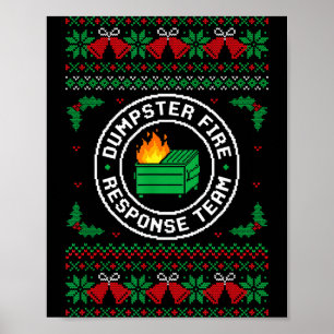 Poster Camisola de Natal Feia da Equipe de Resposta ao In