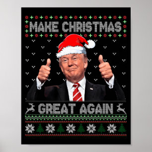 Poster Camisola Feia Trump Faça O Natal Grande Novamente