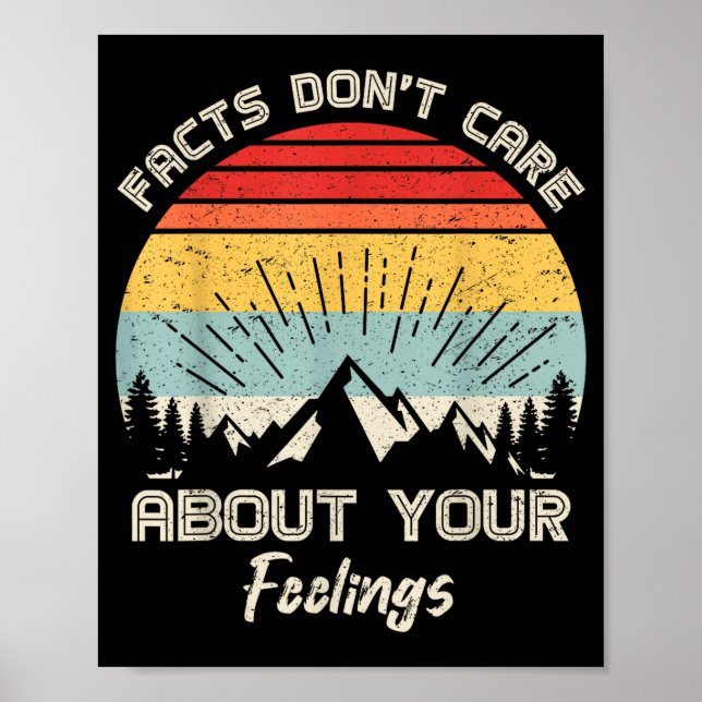Poster Camng Crew Facts Don't Care About Your Feelings Re (Frente)