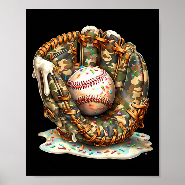 Poster Camo Baseball Gloves Lifestyle 101 Apparel Drip Ic (Frente)