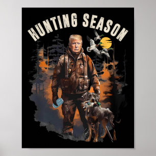 Poster Camo Caça Pato Trump Caça Tru