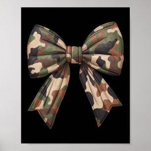 Poster Camo Coquette Arco Duck Caça Meninas Crianças Mulh
