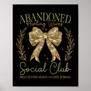 Poster Camo Coquette Arco Engraçada Esposa Caçando Dizend