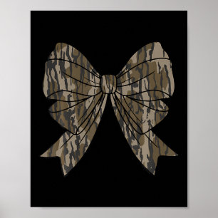 Poster Camo Coquette Arco Hunt Caça Mulheres Meninas Cria