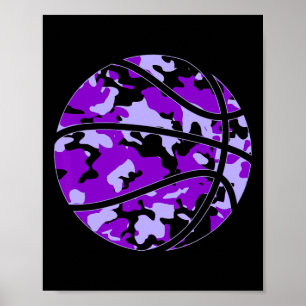 Poster Camo de esboços roxos - Esquema de Camuflagem roxa