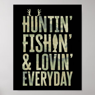 Poster Camo Dia de os pais De Caça À Pesca