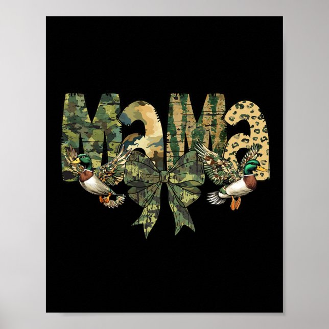 Poster Camo Mama Camouflage Hunting (Frente)
