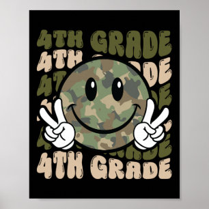 Poster Camo Team 4º Grau Esquadrão Bruh Nós Apoiamos o Pr