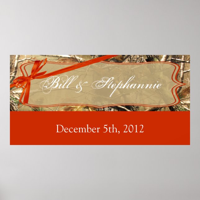 Póster Camoflouge personalizado de caçadores de banners d (Frente)