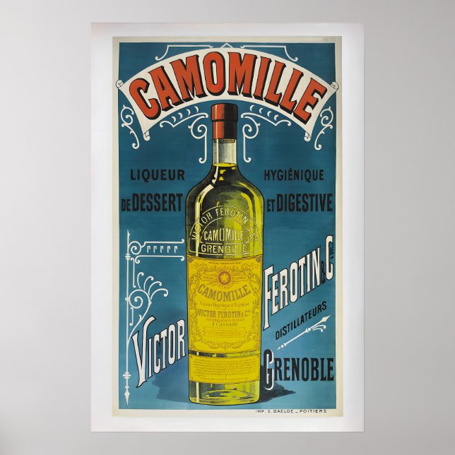 Poster Camomille Liqueur de Dessert Victor Ferotin & Cie (Frente)