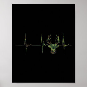 Poster Camouflage Deer Antlers Caçando Pulseiras De Batim